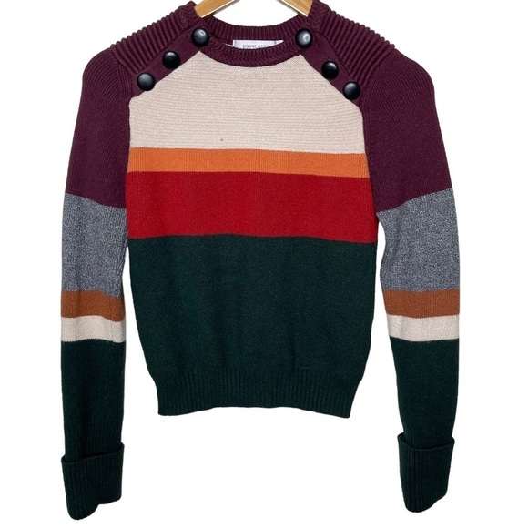 Genuine People Striped Colorblock Sweater Small - Picture 4 of 15